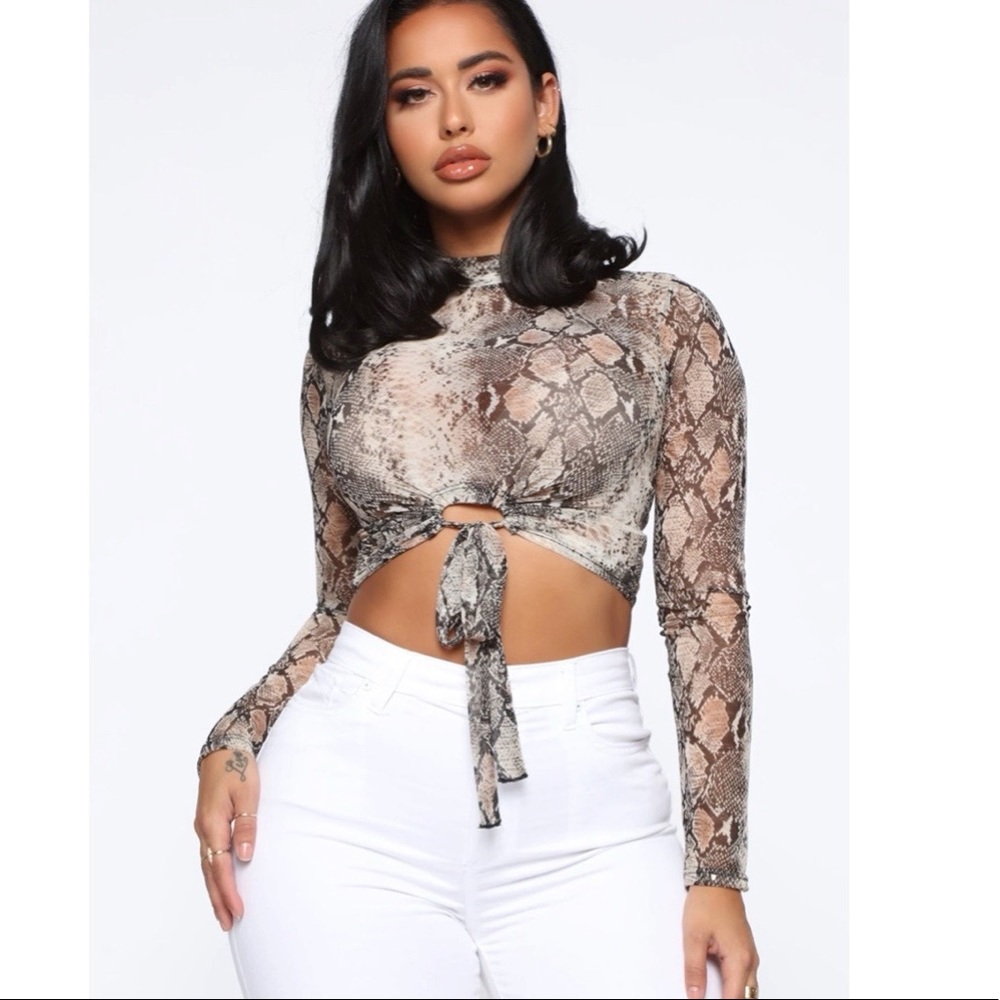 Snakeskin Top